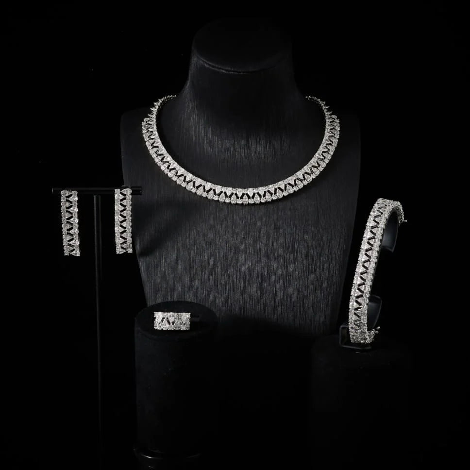 Luxury Cubic Zirconia Bridal Set