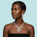 Bling Big Heart Iced-Out CZ Set on model