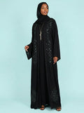 Zahra Leaf Beaded Abaya